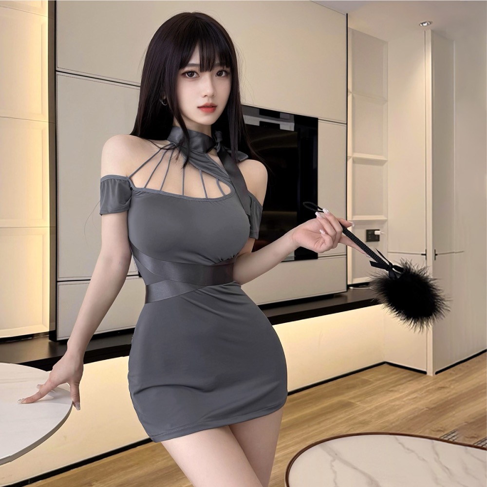 火辣秘書服 不規格斜肩鏤空辣妹秘書裝角色...